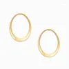 Серьги-гвоздики ZWPON, простой большой овальный круг для женщин, дизайнерские богемные ювелирные изделия, оптовая продажа