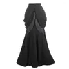 Scenkläder 2024 Ballroom Dance kjol Kvinnor Black spets fransar Långa valsprestanda Tango Latin NV19099
