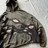 Streetwear hoodie y2k retro hip hopp abstrakt grafisk lapp överdimensionerad hoodie tröja män kvinnor harajuku gotisk pullover hoodie 240126