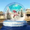 wholesale Good Quality Backyard Inflatable Snow Globe Photo Booth For Christmas Halloween Birtyday party Decoration Transparent Bubble dome tent