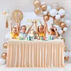 Table Skirt Birthday Party Cover 6ft Check-in Dessert Tulle Skirting Wedding El Conference Decoration