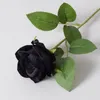 Dekorativa blommor Artificial Rose för Scrapbook Year's Decortion Wedding Outdoor Garden Christmas Home Candy Box Flanell Rolled Roses