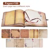 180 sida DIY Travel Po Album Our Adventure Book Leather Retro Creative Anniversary Wedding Memory Mothers Day Gift 240202