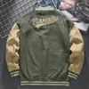 Männer Herbst Faux Wildleder Jacke Baseball Uniform Jacke Mäntel Männer Straße Retro Lose Beiläufige Verdickte Jacke Mode Lässig Jacke 240124