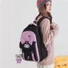 School Bags Melody Schoolbag Female Ins Style Cute Korean Cartoon Student Lightweight Jade Hanging Dog Large Capacity Backpack