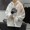 Толстовки Y2K с графическим принтом Goth Moon, мужские модные пуловеры в стиле хип-хоп, осенняя уличная одежда, флисовые мешковатые толстовки с капюшоном 240202