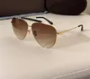 Gold Brown Pilot Okulty przeciwsłoneczne 1018 mężczyzn Modne okulary przeciwsłoneczne Słońce Sonnenbrille Sunnies Gafas de Sol Uv400 okulary z pudełkiem