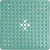 Square Bath Shower Tub Mat for Bathroom Non Slip Bathtub Mats with Suction Cups Drain Holes Machine Washable 53x53cm/ 21x21 Inch 240130