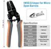 IWISS IWS2820M Mini Micro Open Barrel Crimping Plier AWG2820 JAM MolexTyco JST Terminals and Connectors Hand Crimper Tool 240123