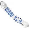 Double Verre Gode Bumpy Spirale Baguette Cristal Dong Pénis Femelle Masturbation Anal Butt Plug Adulte Masturbateur Sex Toys Pour Femmes 240130