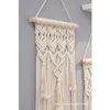 Macrame Wall Hanging Tapestry Wall Decor Boho Bohemian Woven Home Decoration Handgjorda vardagsrum Lägenhet Dorm 240125