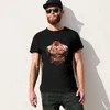 Erkek Polos Blood T-Shirt Bluz Estetik Giysiler Teri Artı Boyut Üstleri Erkek Tişörtleri