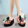 Slippers 2024 Women Bow Summer Sandals Slipper Indoor Outdoor Flip-flops Beach Shoes Fashion Female Casual Flower Gift