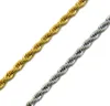 Hip Hop Gold 304L rostfritt stål halsband män repkedja ed halsband för kvinnor män smycken3482421