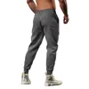 Herenbroeken Casual pluche warme stof Patchwork Enkelstrakke cropped mode sportbroek Jogger joggingbroek