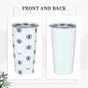 Tumblers Mau Olhos Tumbler de Aço Inoxidável Caneca de Café de Viagem Mágica com Canudos e Tampa 20oz Canecas de Carro Bebidas Garrafa de Água