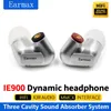 EARMAX IE600 IE300 IE900プロフェッショナルHIFIステレオインイヤーヘッドセットフラッグシップダイナミックイヤホンデタッチ可能なオーディオケーブル