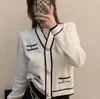 New Women's High Quality Coat Women's Jacket Slim Fit Sweatshirt Women's Designer Jacket Black and White Long Sleeve Jacket Asian Size