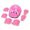 7 pièces/ensemble PVC patinage à roulettes équipement de Protection casque pour enfants ensemble complet Protection du genou poulie sport Anti chute équilibre 240129