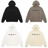 Löst essentialhoody Classic Casual Man T-shirt Set Men tjock stil designer hoodie pullover tröja mångsidig pullover hoodie 16tx55