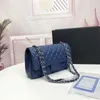 2021 New High Quality Bag Classic Lady Handbag Diagonal Leather 25.5-15-7.5