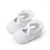 Premiers marcheurs 0-18M mignon Bowknot né bébé chaussures dentelle fleur anti-dérapant enfant en bas âge infantile marcheur filles semelle souple rose