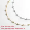 Runde Bubble-Diamant-Halskette mit Zertifikat, 925er-Sterlingsilber vergoldet, Halsband für Damenschmuck 240118