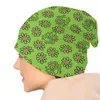 Berets Grass Green Abstract Haring Dance Skullies Caps للرجال للنساء للجنسين أزياء الشتاء الشتاء دافئ قبعة متماسكة القبعات البال