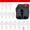 1 par EU Schuko Plug -adapterkonverterare AC100 ~ 250V 10A16A med ONOFF Main LED -switch 240126