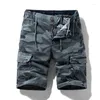 Men's Shorts Summer Camouflage Cargo Casual Pants Cotton Knee Length Trousers Fashion Jogger Gym Workout Sweatpants Men Clothing