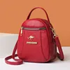 Women Crossbody Bag Mini Shoulder Messenger Handbag Soft Leather Phone Change Purse Luxury Designer Famous Brand 240124