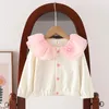 Jackets Girls Coat Lace Lapel Autumn Baby Cardigan Formable Cute Top