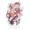 Porte-clés Anime Genshin Impact Scaramouche Cosplay Acrylique Jeu Figure Diluc Raiden Shogun Stand Jouet Bureau Décor Prop Fans Collection Cadeau