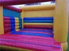 4x4m (13.2x13.2ft) Unique style trampolines balloon inflatable jumper castle rainbow color bouncing house bouncer with blower on discout