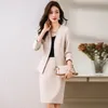 Formal Women Business Suits with Skirt and Jackets Coat OL Styles Professional Blazers Femininos Career Outfits Set 240202