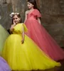 Robes de fille mode robe de fleur en tulle pour les enfants de bal de balle de balle de balle de bal de bal des filles concours de filles première communion