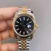 ST9 Uppgraderad automatisk Mingzhu2813 -rörelse 41mm räfflad Bezel Watch Watches Rostfritt stål Lume Champagne Dial Mekaniska herrar Armbandsur