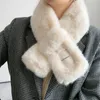 スカーフの女性冬のぬいぐるみ毛皮のスカーフソリッドキャンディーカラーカラーショールネックウォーマーシュラグ編み編み長い暖かいプレゼント