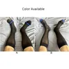 Chaussettes pour hommes, tenue d'affaires, Ultra fine, soyeuse, tissu transparent, motif rayé, respirant et confortable, 1 paire