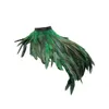 Écharbes Fake Feather SHAWL RETRO Shrug Cap pour Cosplay Stage Performance Performance Ajustement Danseurs de cols