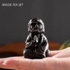 Chinesische lila Ton Tee Haustier handgemachte Figur Statue Ornamente Skulptur Handwerk Home Tee-Set Dekoration Zubehör Geschenke 240124