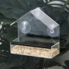 Inne zaopatrzenie ptaków Podajona okno Bezpieczne zabezpieczone karmniki akrylowe z mocnymi kubkami ssącymi łatwe do czyszczenia na podwórko