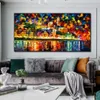 Urban Architectural Landscape Abstract Oil Painting Print On Canvas Nordic Poster Wall Art Picture For Living Room Home Decor 240129