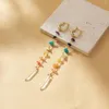 Boucles d'oreilles pendantes exquises exagérées colorées, pierre naturelle irrégulière, pendentif Long pampille, charme à la mode pour femmes, bijoux cadeau