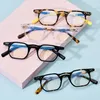 Sunglasses Frames 2024 Style Square Acetate Vinatge Eyewear Clear Lense Myopia Eyeglasses Street Snap Prescription Glasses Frame