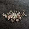 Haarspeldjes Kristal Bloem Parel Blad Kam Hoofdbanden Tiara's Haarspeld Voor Vrouwen Bruid Feest Bruiloft Bruidsaccessoires Sieraden Cadeau