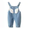 Babymeisjesoveralls Casual kinderbroeken Jumpsuit Peuter Baby Denim Tuinbroek Kind Jeans Playsuit 240127