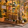 Baby House Kit Mini DIY Flower House Handgjorda 3D Pussel Assembly Building Model Toys Home Bedroom Decoration With Furniture WO 240202