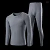 Sous-vêtements thermiques pour hommes, ensembles chauffants d'hiver pour hommes, combinaisons longues et fines pour jeunes