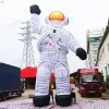 wholesale 3M / 6m / 10M Livraison gratuite activités de plein air Astronaute gonflable géant de 8 m 26 pieds de haut avec éclairage LED spaceman figure modèle ballon au sol